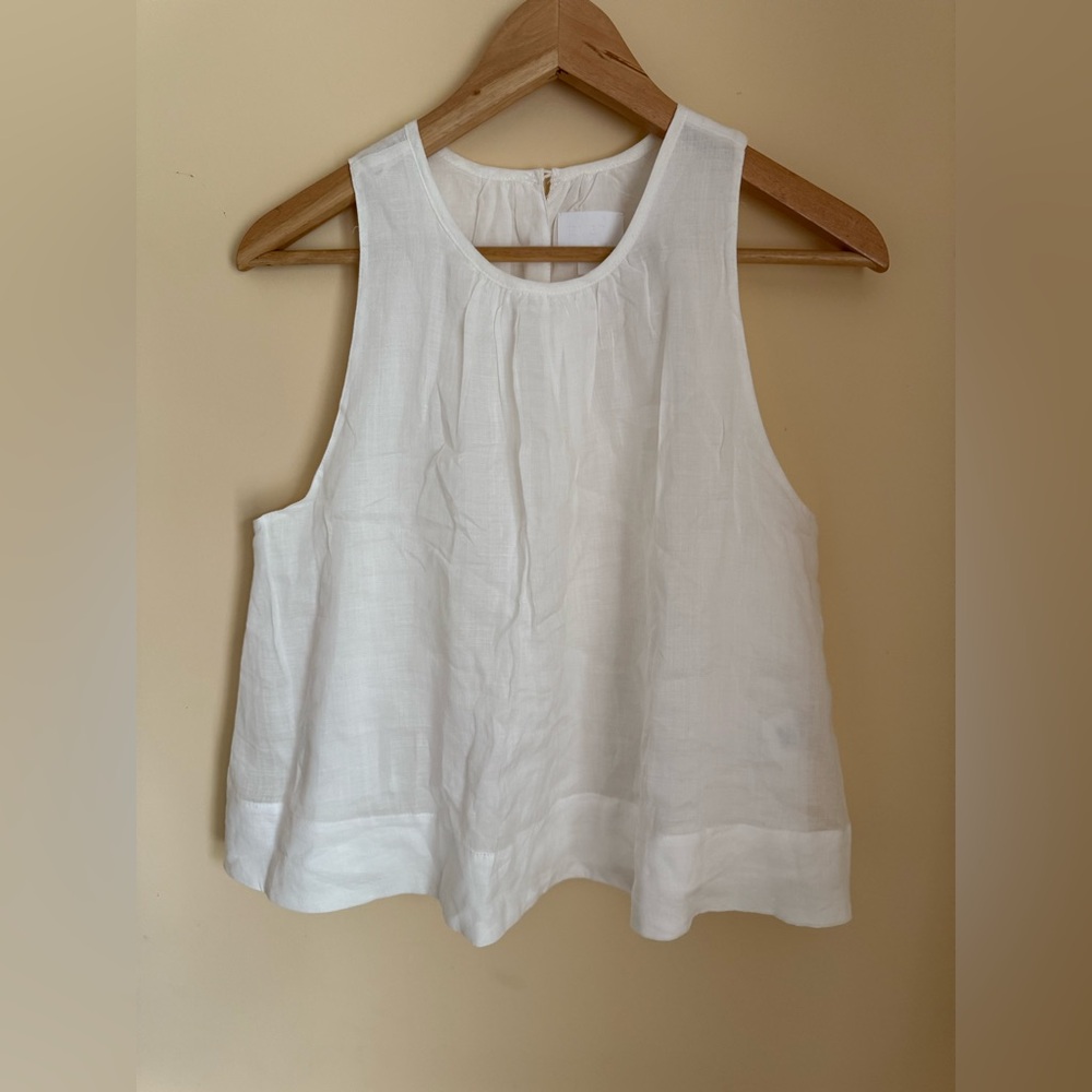 Every 100% Ramie Lined beautiful spring to summer Top sz small‎